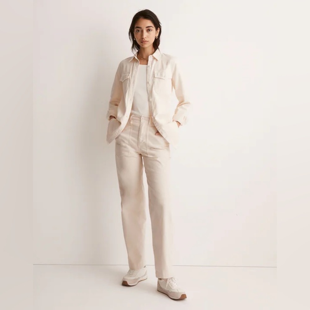 Madewell Perfect Vintage Wide-Leg Pant: Utility Edition Vintage Linen